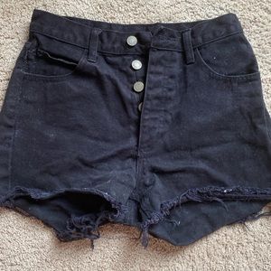 Brandy Melville black charlotte denim shorts
